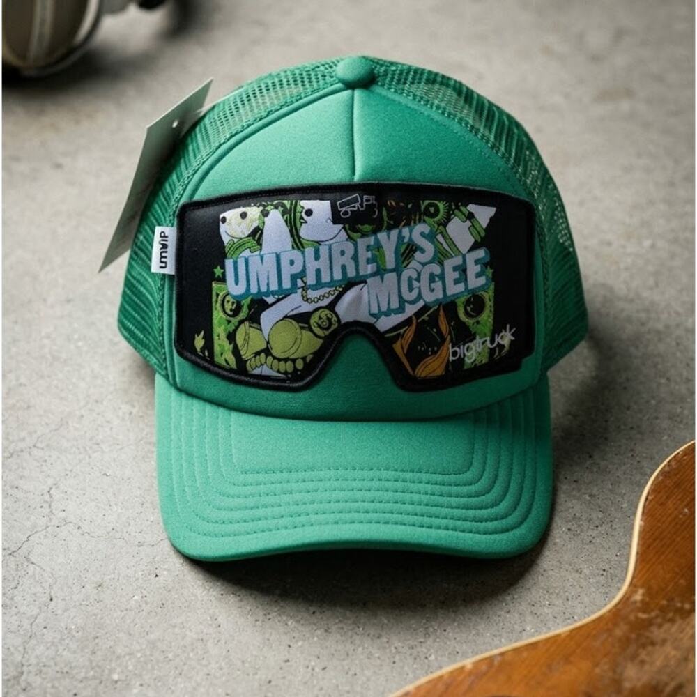 NWT bigtruck Umphreys McGee Trucker Hat Green Snapback Jam Band Tour Merch Cap